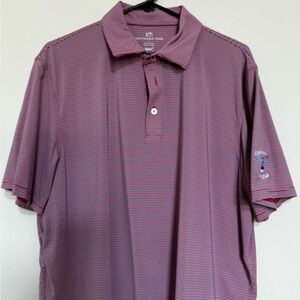 Southern Tide, golf Polo XL red and blue Champions Golf Club logo